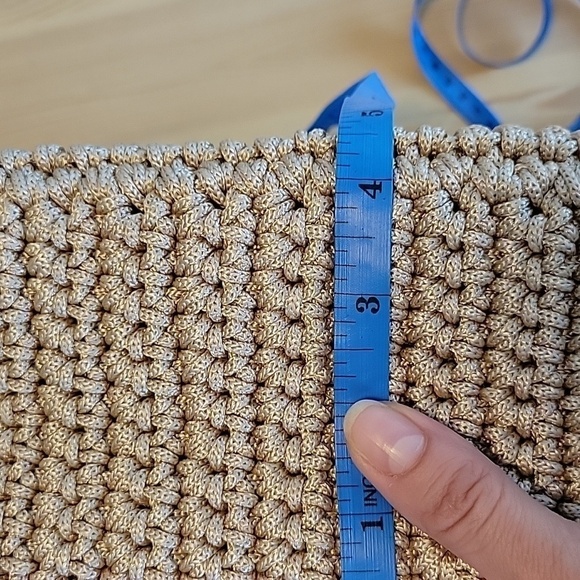 🌟HOST Pick🌟 LEATHER Crochet Store Leather, Macrame Tote - Picture 9 of 9